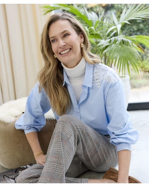 Embroidered Cotton Shirt