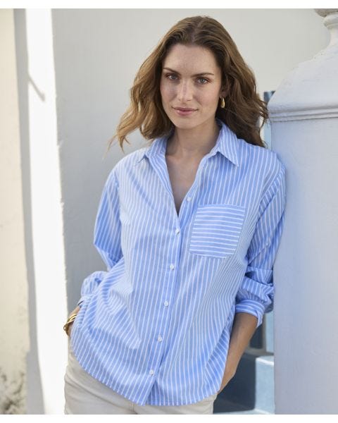Stripe Over Shirt