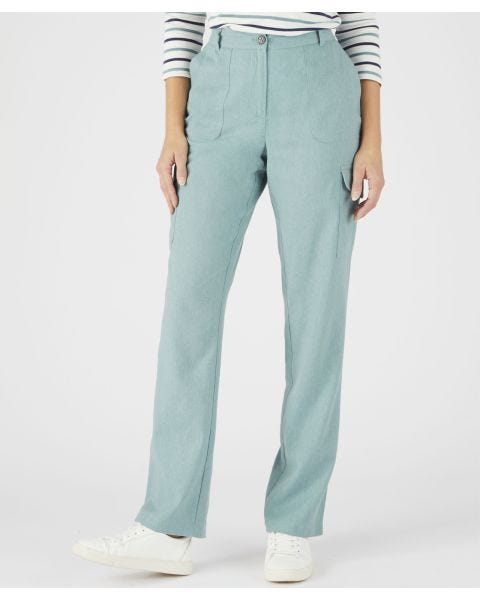 Linen Rich Cargo Trousers 