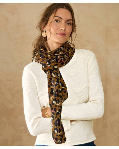 Leopard Print Scarf