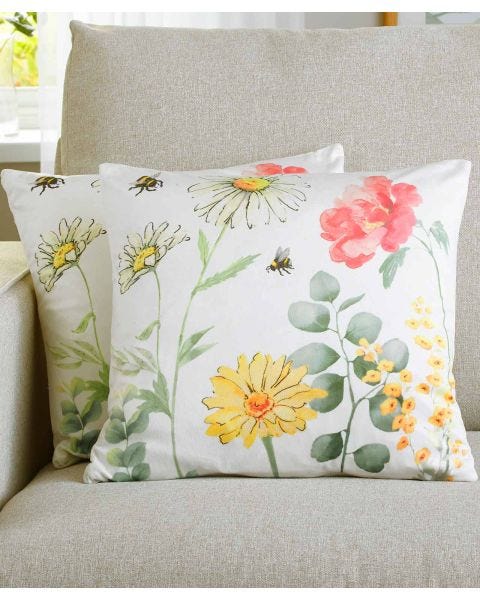 Pack of 2 Daisy Cushion Covers