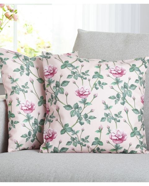 Pack of 2 Rose Cushion Covers