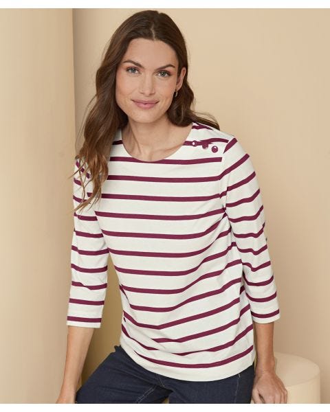 Stripe Breton Style Top