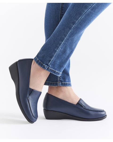Amortyl Flexible Sole Wedge Moccasin 