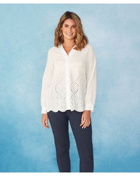 First Avenue - Broderie Blouse 