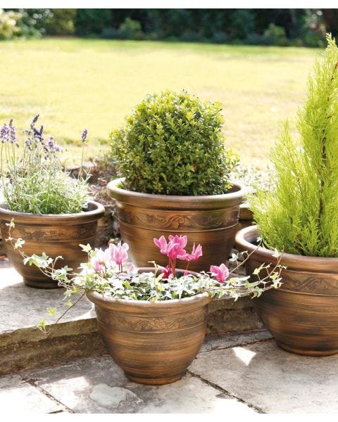 Antique Planters 4 Pack