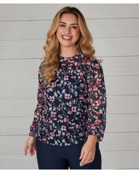 First Avenue Printed Blouse