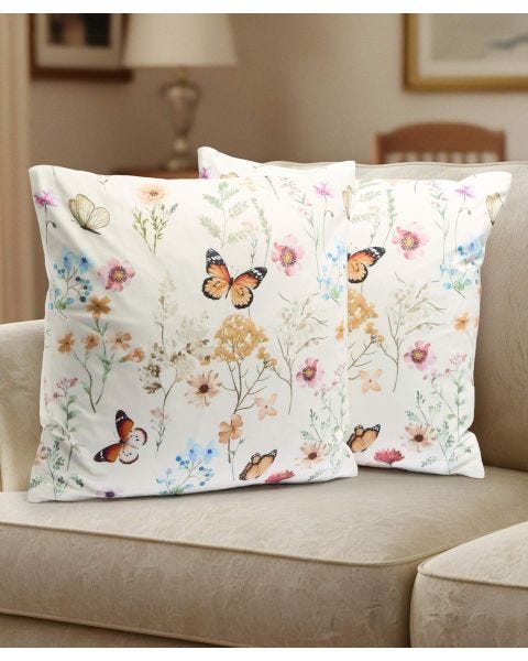 Pack of 2 Butterfly Cushion Covers