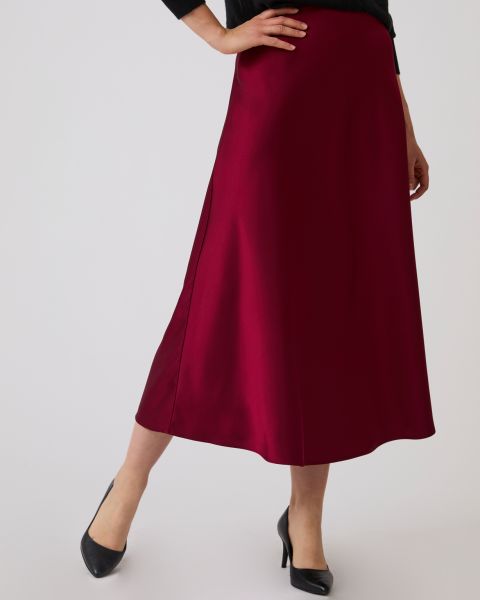 Pull-on Satin Skirt 