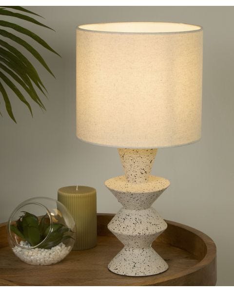 Shaped Stoneware Table Lamp