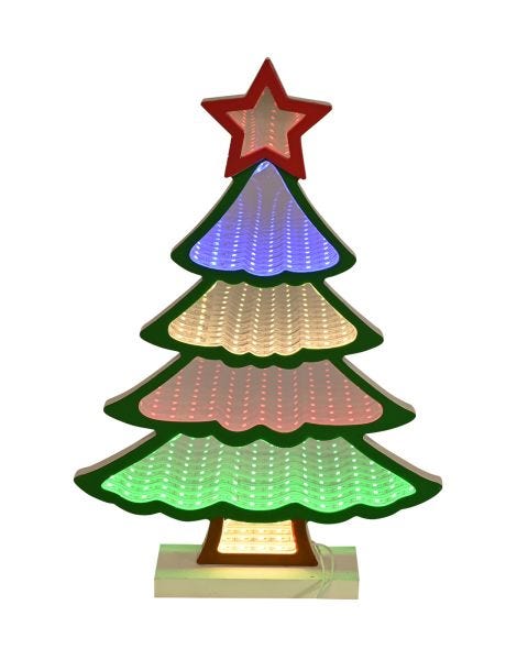 Widdop Infinity Xmas Tree LED Stand Light 32cm