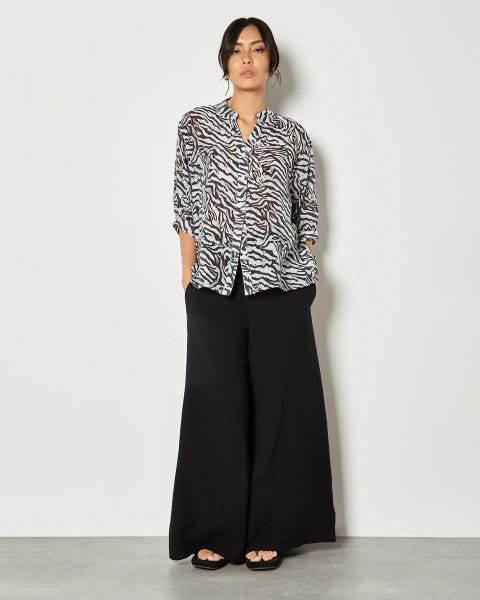 Apricot Zebra Blouse