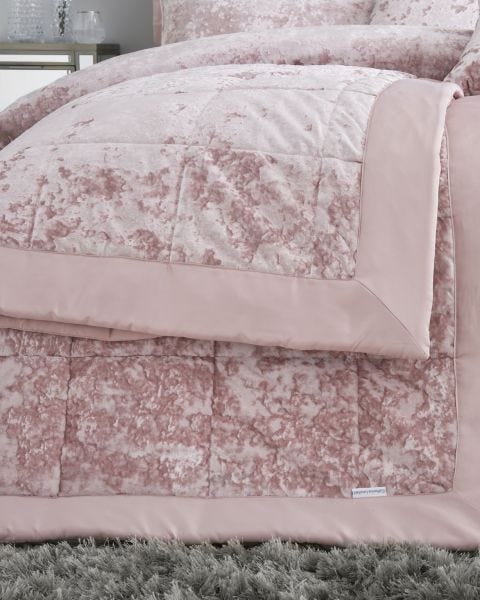 Catherine Lansfield Crushed Velvet Bedspread 