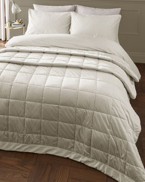 Catherine Lansfield Kingsley Matt Velvet 220x220 Bedspread 