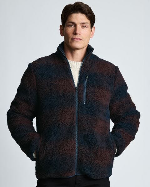 Brook Taverner Check Zipped Fleece