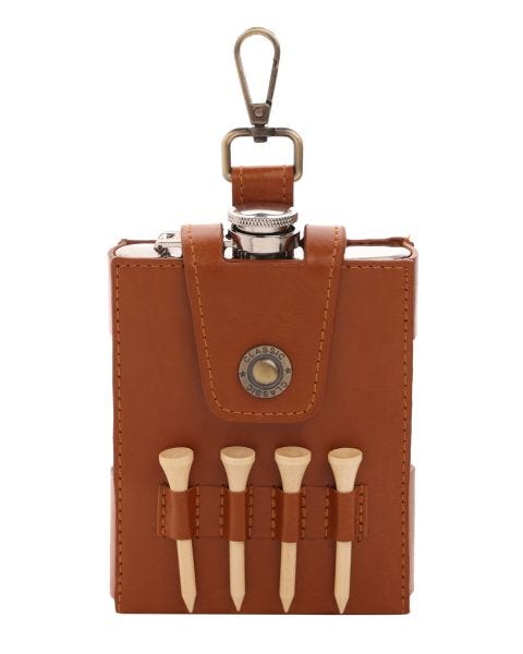 Harvey Makin Golfers Hip Flask Gift Set