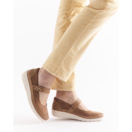 Touch fasten Shoe Outdoor ballerina Damart