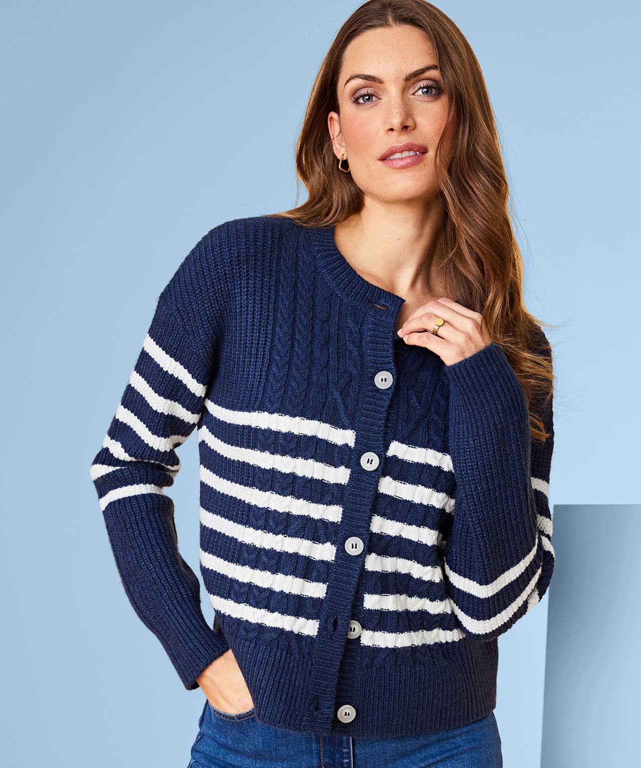 Chunky Knit Amazon Cardigans Uk Ladies Cardigans Navy Cardigan