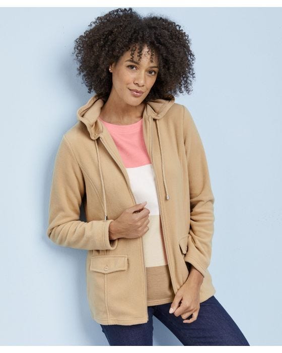 Fleece Jacket Cardigan Damart