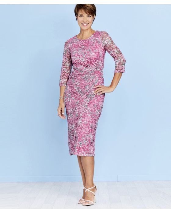 Printed Lace Dress Dress Damart