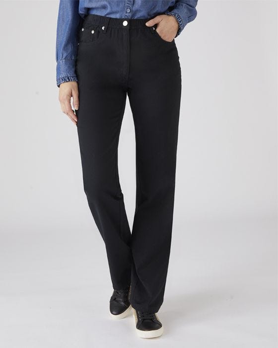 Pull-on Jean Trousers - Trousers 