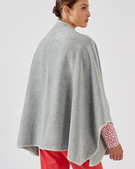 Thermolactyl Fleece Shawl Cape Shawl Damart