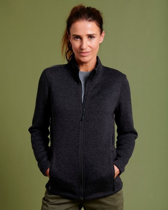 polar fleece cardigan