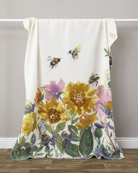 Pack of 2 Sunflower Throws Damart.co.uk