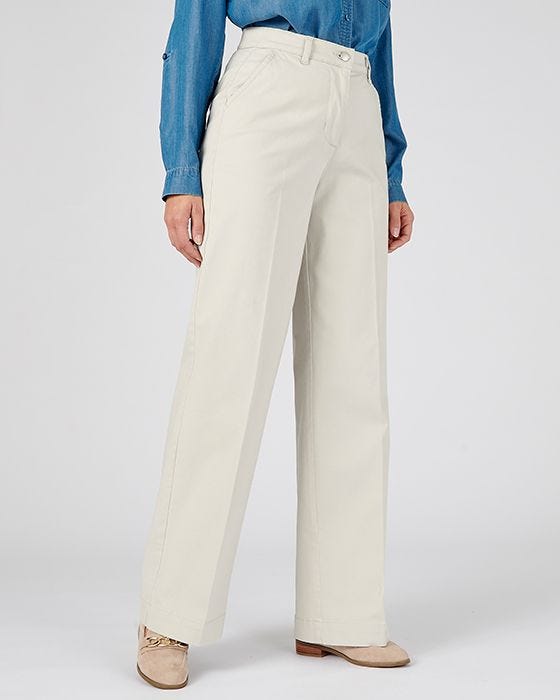 Wide-leg Trousers - Trousers - Damart.co.uk