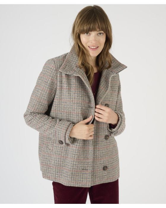 Check Coat Coat Damart