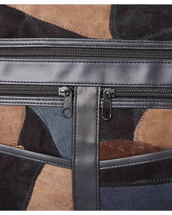 Leather Patchwork bag - Damart.co.uk