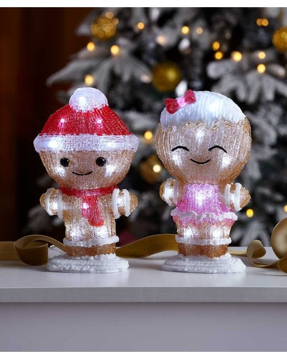 LED Gingerbread Girl Ornament Damart