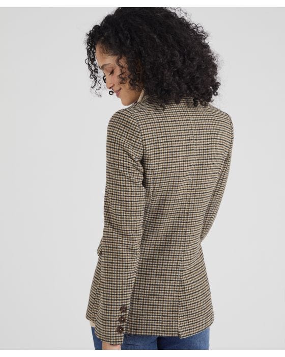 ジャケット・アウター dium Check Tailored Jacket Check Jacket - Jacket - Damart.co.uk