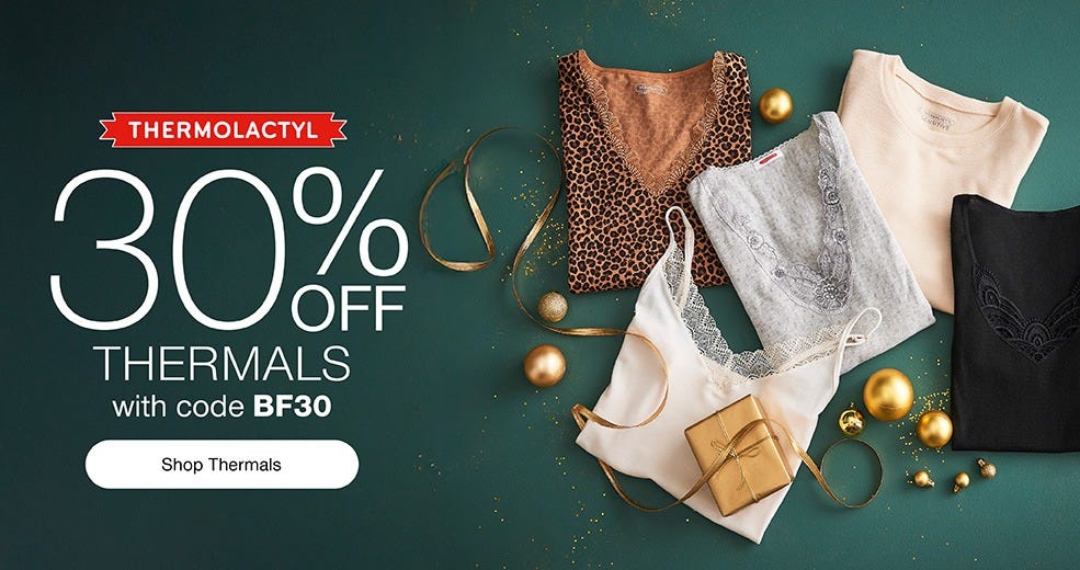 30% off thermals with code BF30