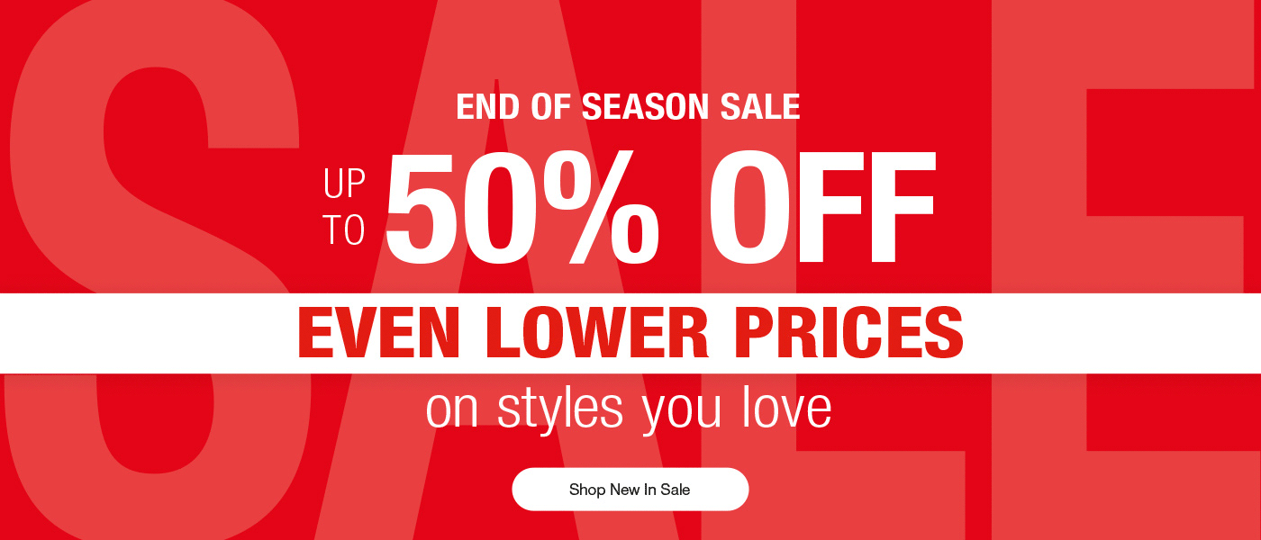 Up to 50% off sale - Shop new in sale