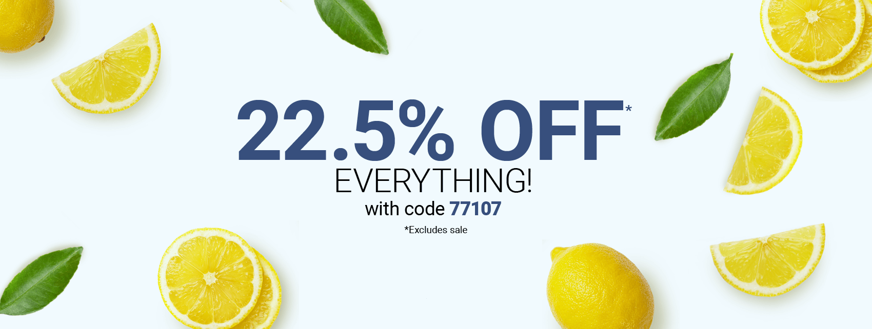 22.5% off with code 77107