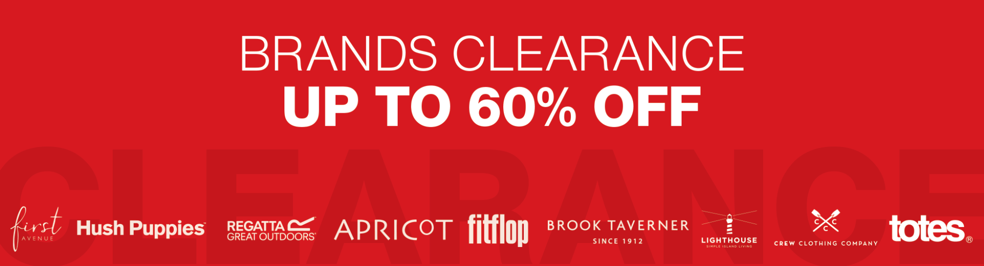 Final clearance - up to 50% off