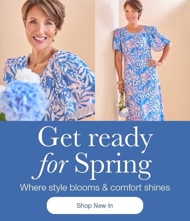 Get ready for spring - Shop new in