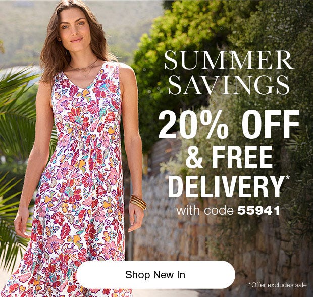 20% OFF & FREE DELIVERY with code 55941