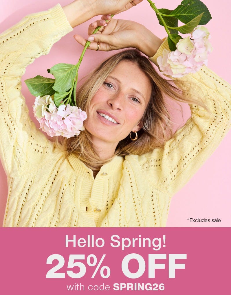 25% off with code spring26