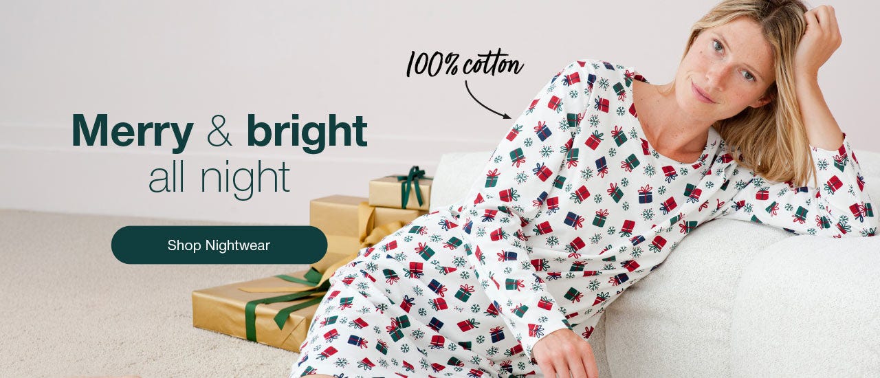 merry and bright all night - shop nightwear