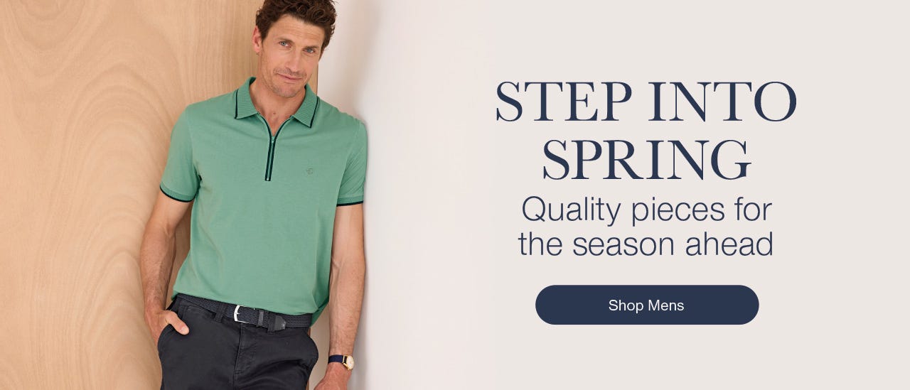 Quality pieces for the Season ahead - shop mens