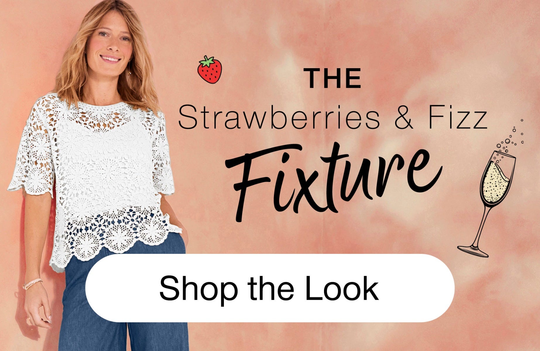 Shop The strawberries and fizz fixture